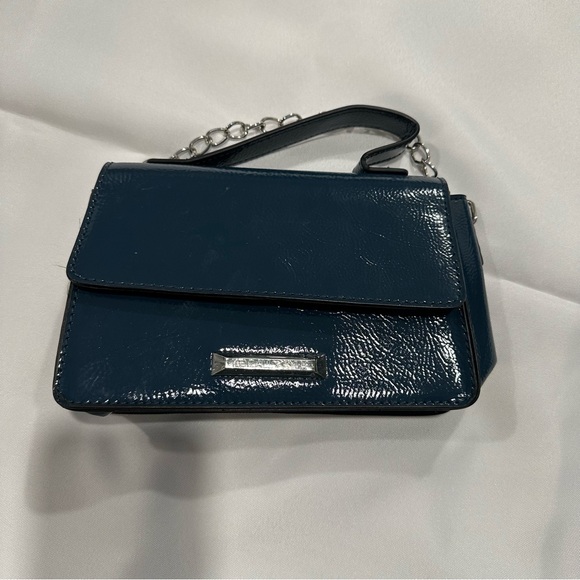 Kendall & Kylie Handbags - Kendall & Kylie Shiny Dark Blue Crossbody Bag